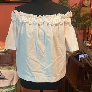 Vineyard vines off the shoulder white blouse size XS
